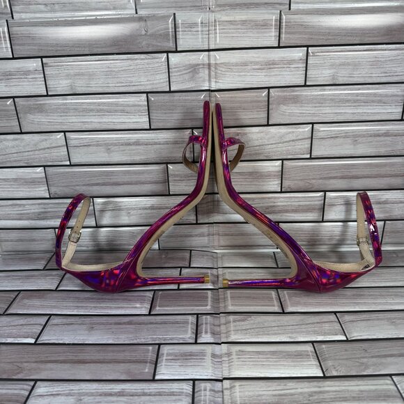 Stuart Weitzman Women's Pink Nudistcurve Ankle Strap Stiletto Sandals Size 8-NEW - Picture 6 of 8